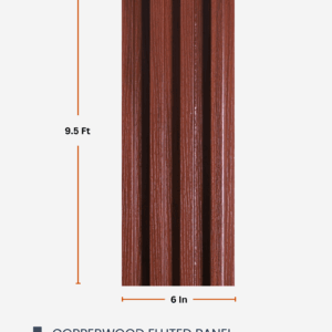 Copperwood Fluted Panel